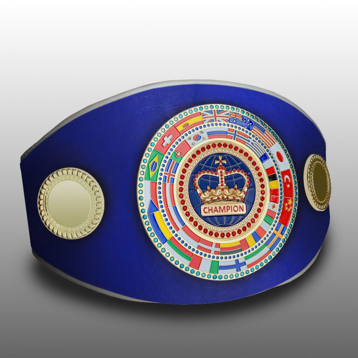 CHAMPIONSHIP BELT PROFLAG/FLAG/G/BLUECRWN - AVAILABLE IN 7 COLOURS